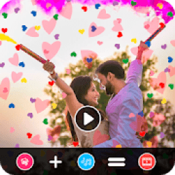 Heart Effect Photo Video Maker With Music आइकन