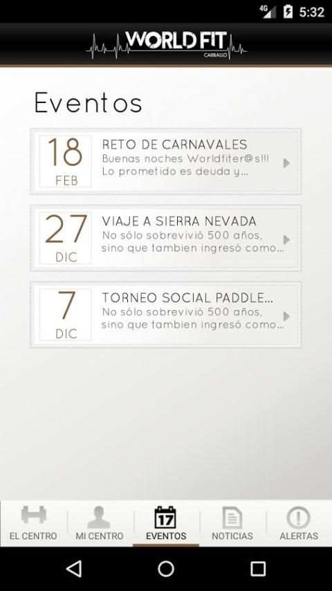 World Fit Carballo screenshot 2