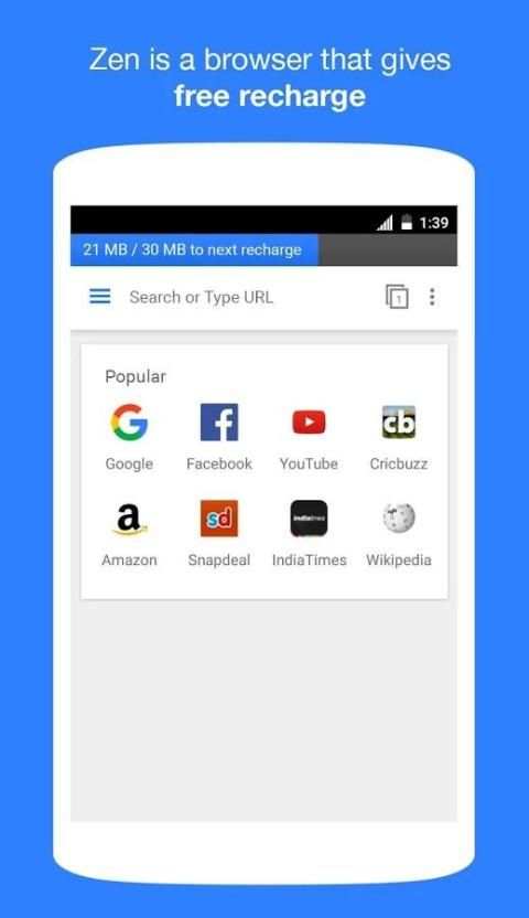 Zen Browser - Free Recharge screenshot 3