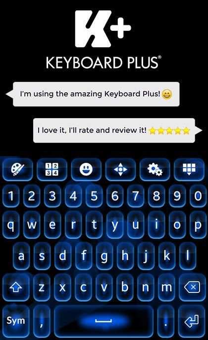 Color Blue Keyboard Theme 14 تصوير الشاشة