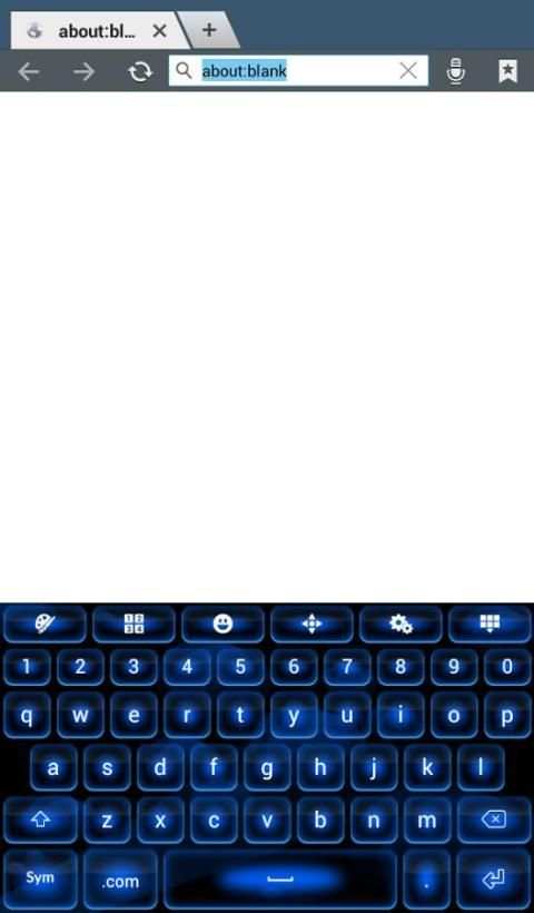 Color Blue Keyboard Theme 7 تصوير الشاشة