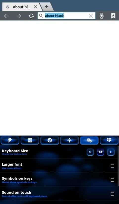 Color Blue Keyboard Theme 1 تصوير الشاشة