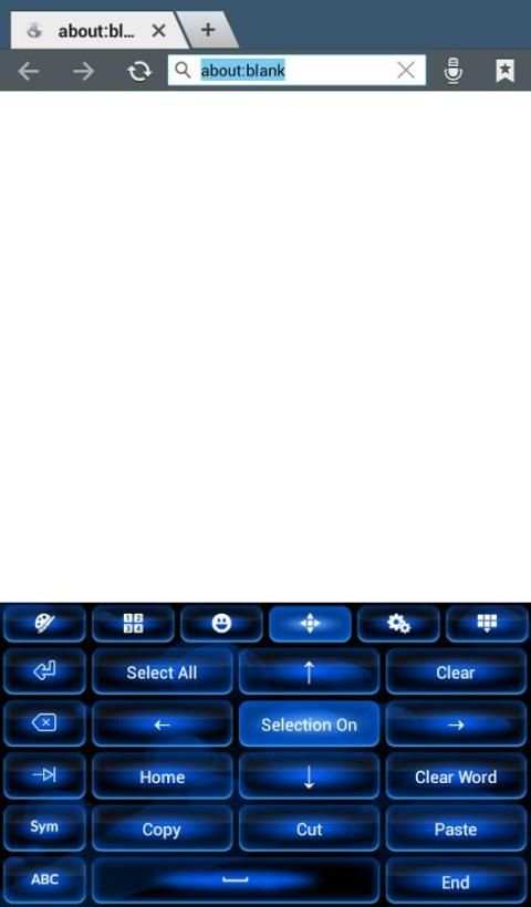 Color Blue Keyboard Theme screenshot 2