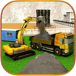 City Construction Excavator 3D أيقونة