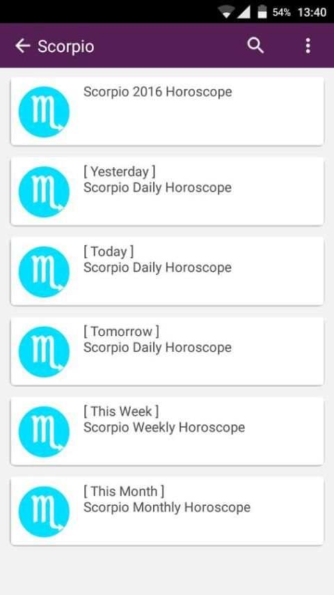 Horoscopes 2016 скриншот 3