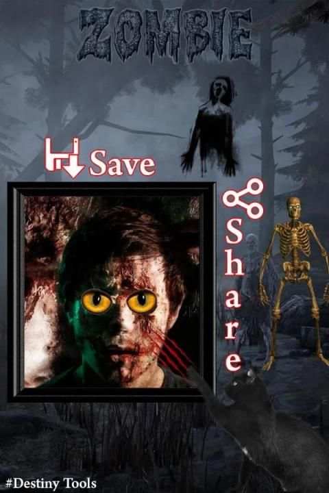 Zombie Photo Frame स्क्रीनशॉट 2