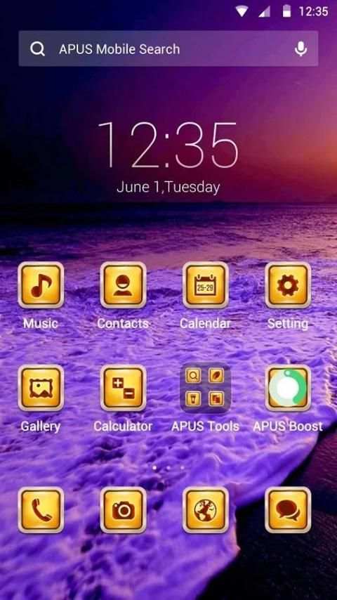 The Seabeach theme for APUS screenshot 3