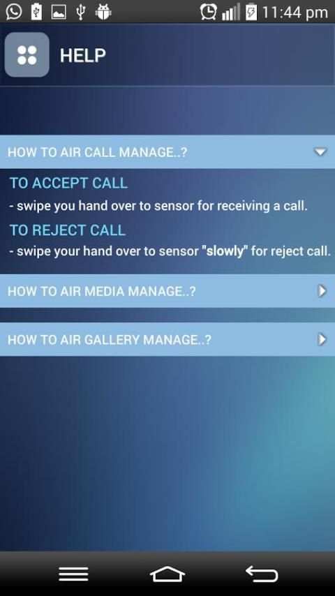 Air Call Accept/Receive 2 تصوير الشاشة