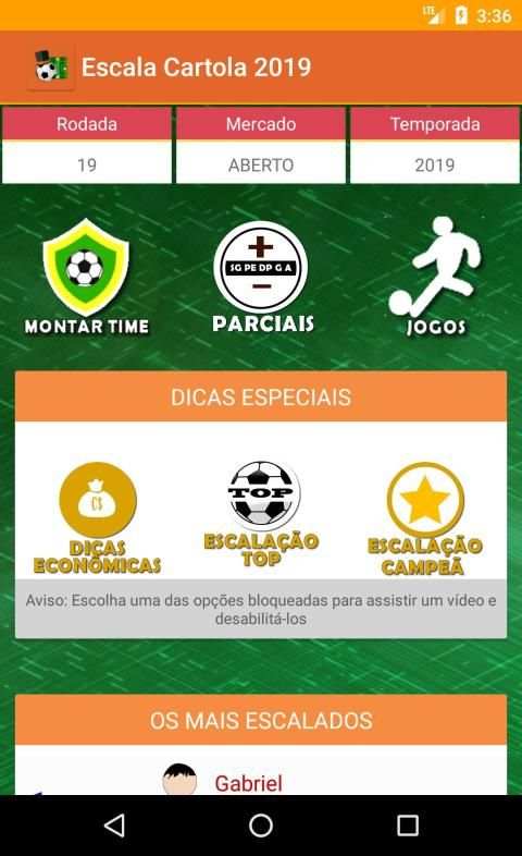 Escala Cartola screenshot 8