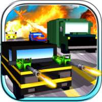 Blocky Road Blaster -Wild Race आइकन