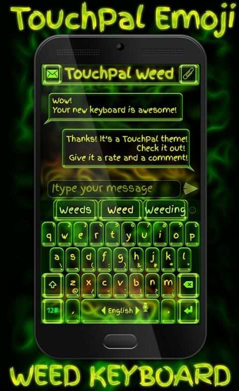 TouchPal Emoji Weed Theme screenshot 1