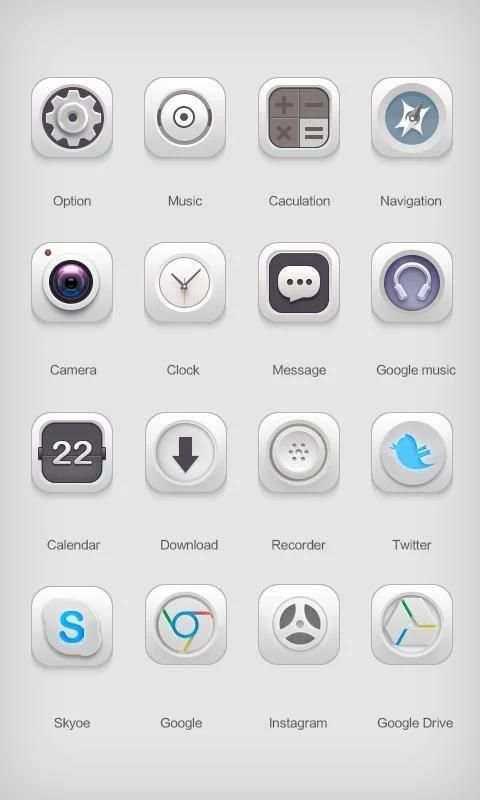 White Soul GO Launcher Theme screenshot 1