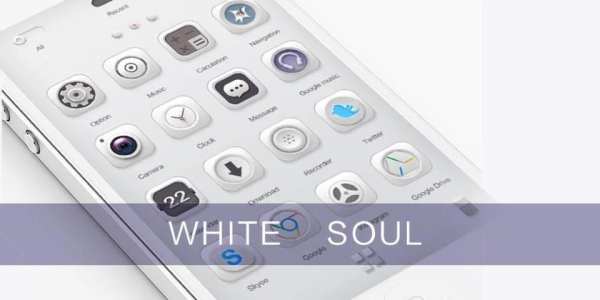 White Soul GO Launcher Theme screenshot 7
