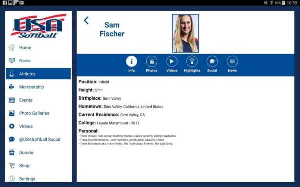 USA Softball Mobile App screenshot 1