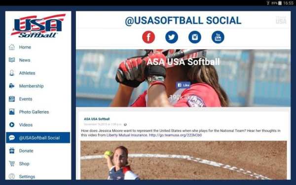 USA Softball Mobile App screenshot 2