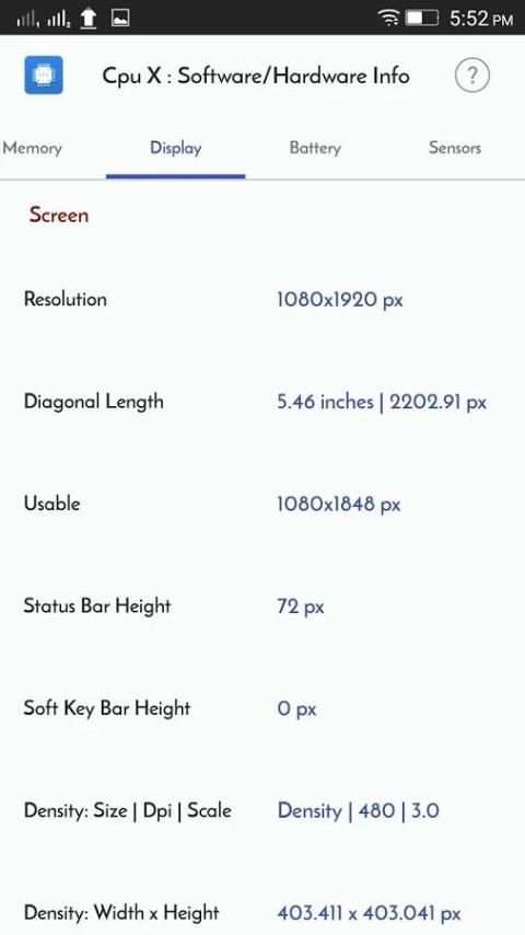 CPU X : Software/Hardware info स्क्रीनशॉट 4