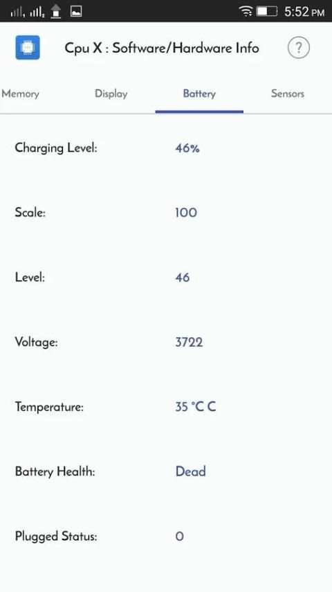CPU X : Software/Hardware info screenshot 3