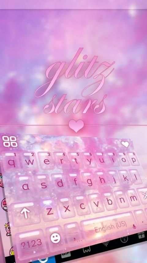 Glitz Star Emoji KeyboardTheme screenshot 5