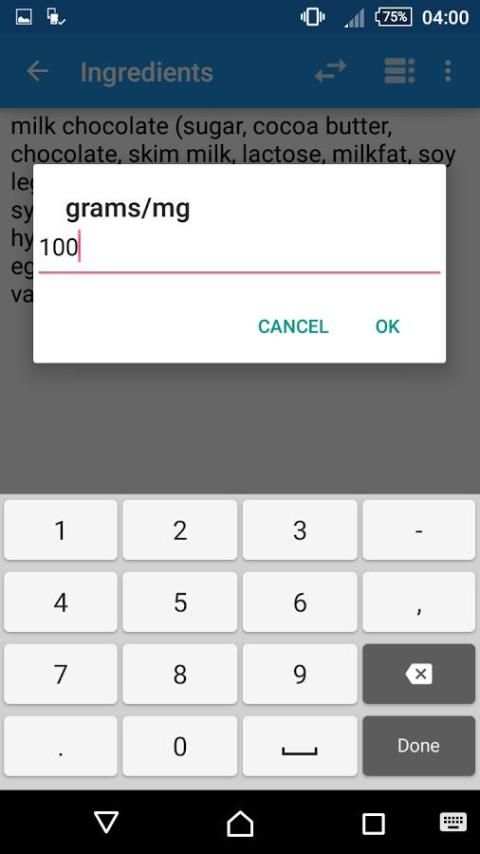 FoodScanner 4 تصوير الشاشة