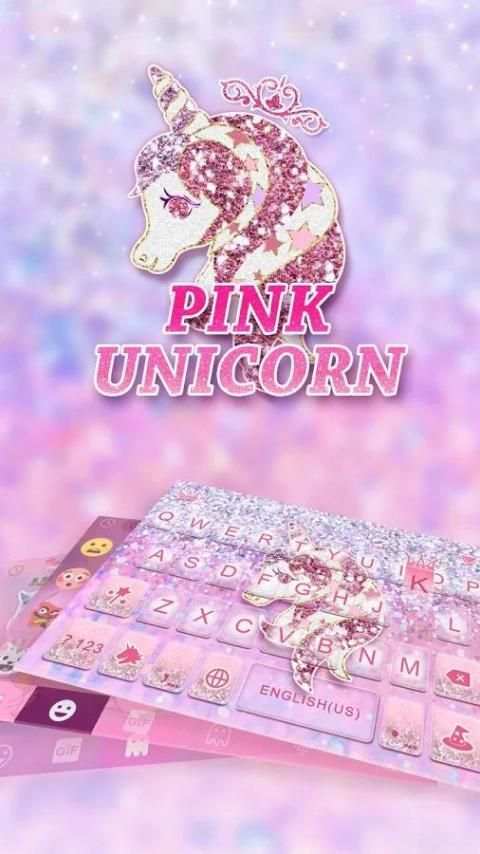 Glitter Unicorn iKeyboardTheme screenshot 5