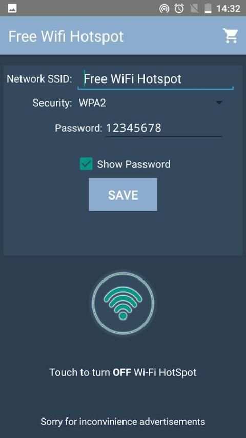 Free Wifi Hotspot from 3G,4G screenshot 1