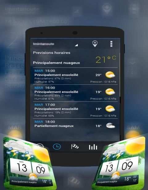 Transparent clock & weather screenshot 5