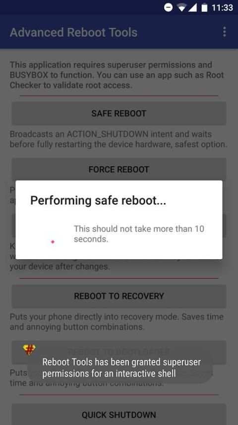 Advanced Reboot Tools [ROOT] स्क्रीनशॉट 1