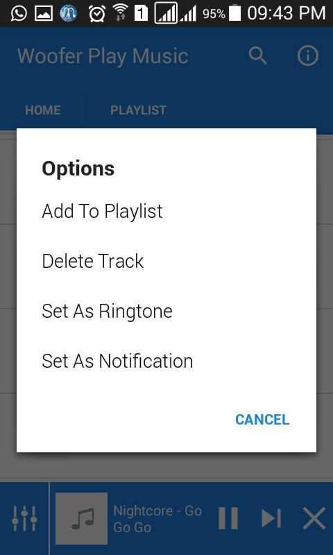 Woofer Play Music screenshot 4