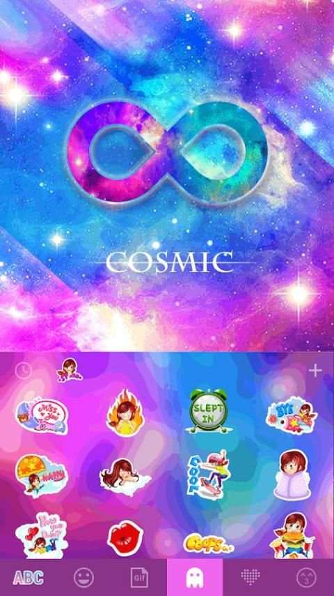 Cosmic Star Emoji KikaKeyboard screenshot 5