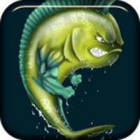 Зубастая зеленая рыба