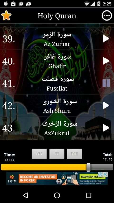 Listen Quran Offline स्क्रीनशॉट 3