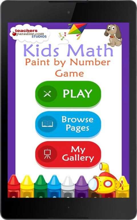Kids Math Paint by Number Game screenshot 4