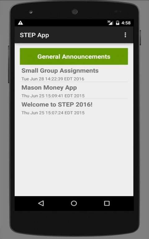 STEP 2016 App 1 تصوير الشاشة