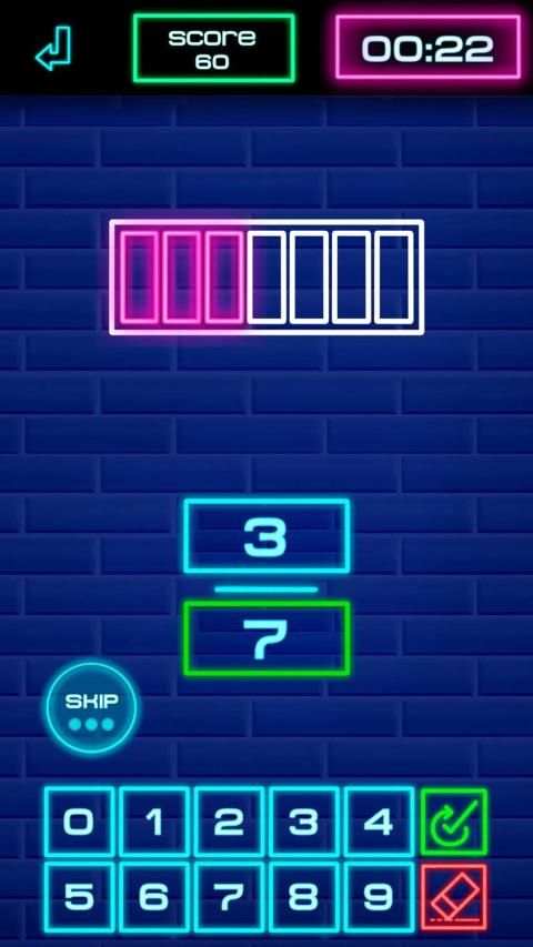 Fraction Challenge: Math games स्क्रीनशॉट 41
