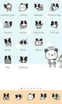 Tema android Panda Kartun screenshot 1