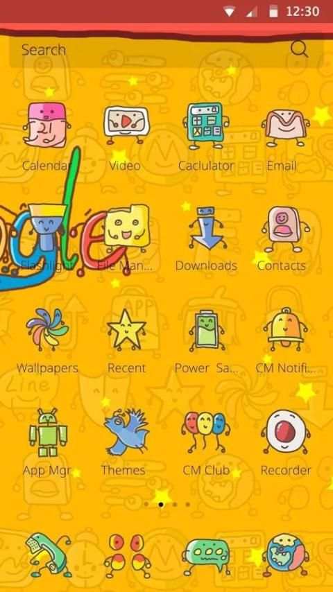 CM Doodles Theme स्क्रीनशॉट 3