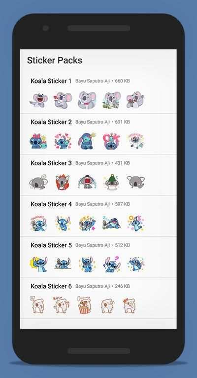 Koala Stickers for WhatsApp screenshot 5