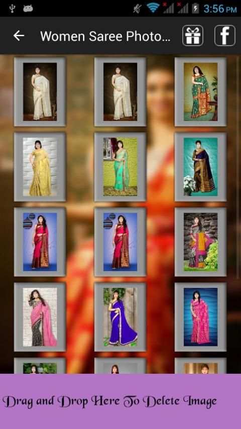 Women saree Photo Change 3 تصوير الشاشة