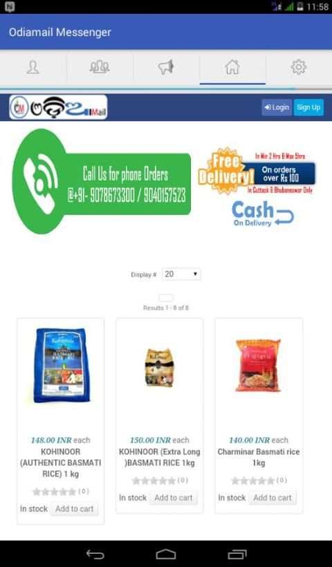 Odiamail Messenger & Shopping screenshot 5