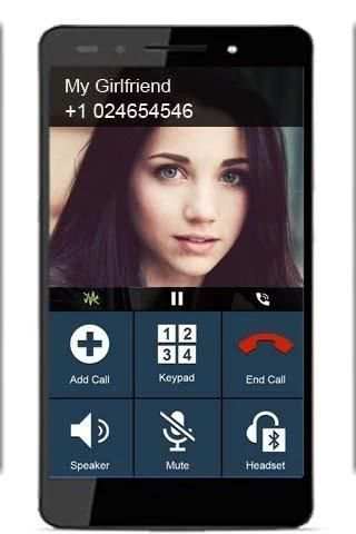 Fake Call Girlfriend Prank स्क्रीनशॉट 3