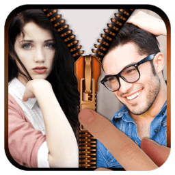 Couple Photo Zipper LockScreen иконка