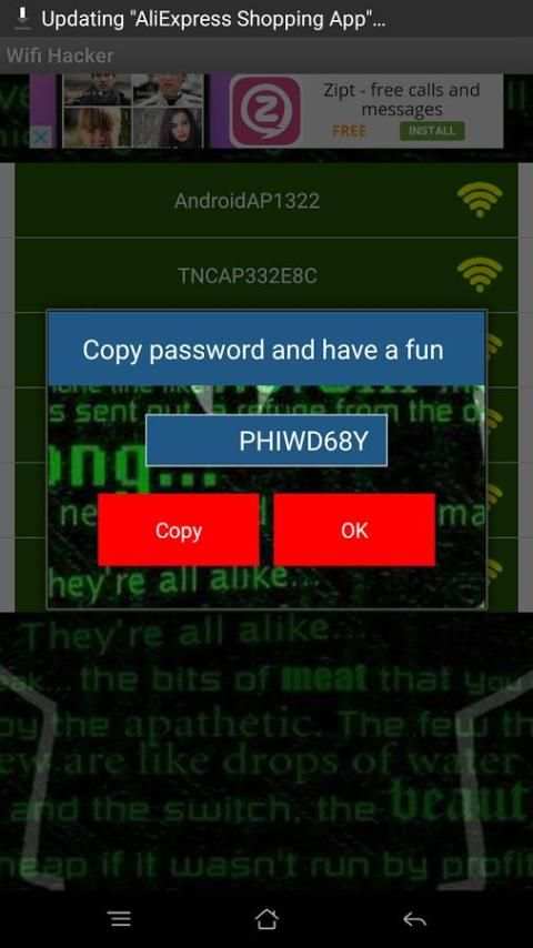 Wifi Password Cracker prank screenshot 1
