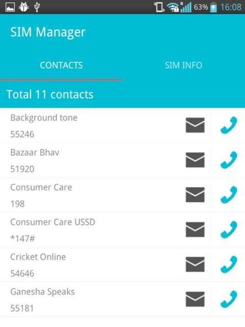 SIM Manager स्क्रीनशॉट 4
