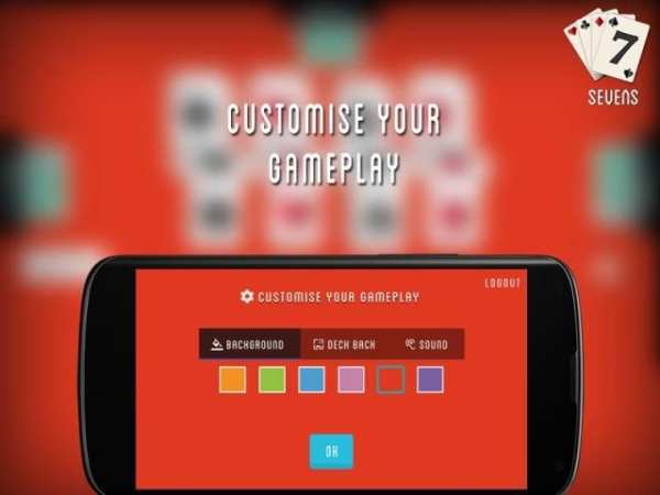Sevens Playing Cards Game screenshot 3