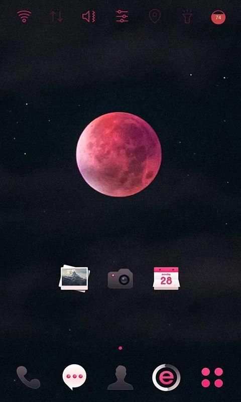 Tema Bulan merah screenshot 3