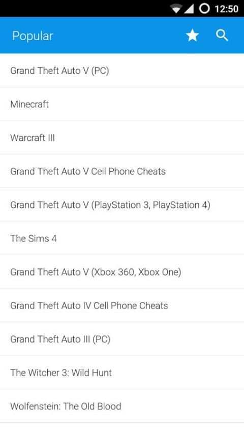 Game Cheats 6 تصوير الشاشة