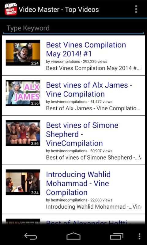 Video Master(YouTube Channels) 5 تصوير الشاشة