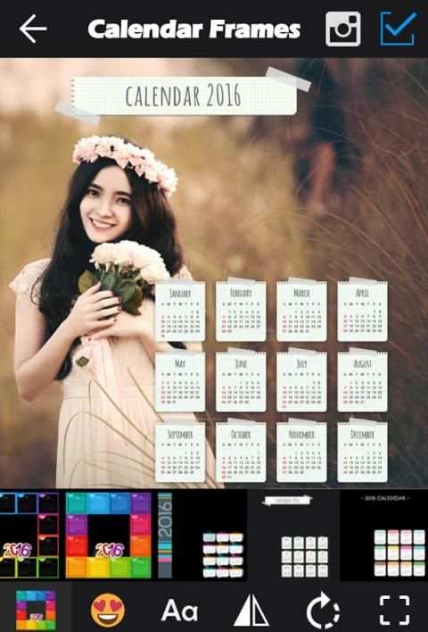 Calendar Frames 2016 4 تصوير الشاشة