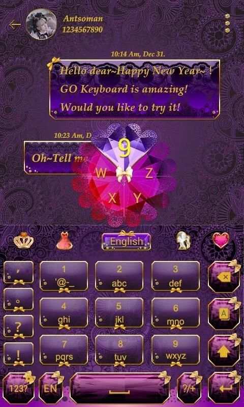 Lolita GO Keyboard theme स्क्रीनशॉट 4