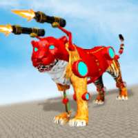Tiger Robot City Attack: Transform Robot Rampage